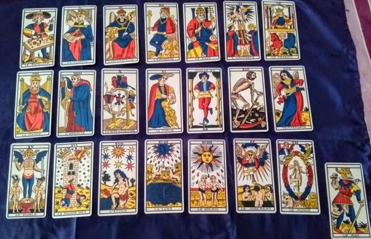 les 22 Arcanes majeurs du Tarot de Marseille